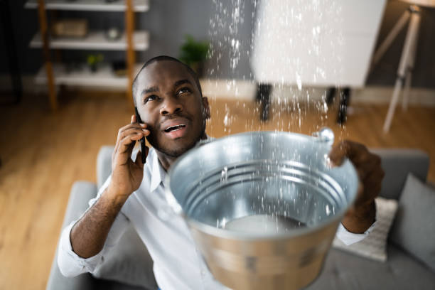 Water damage restoration process in MO